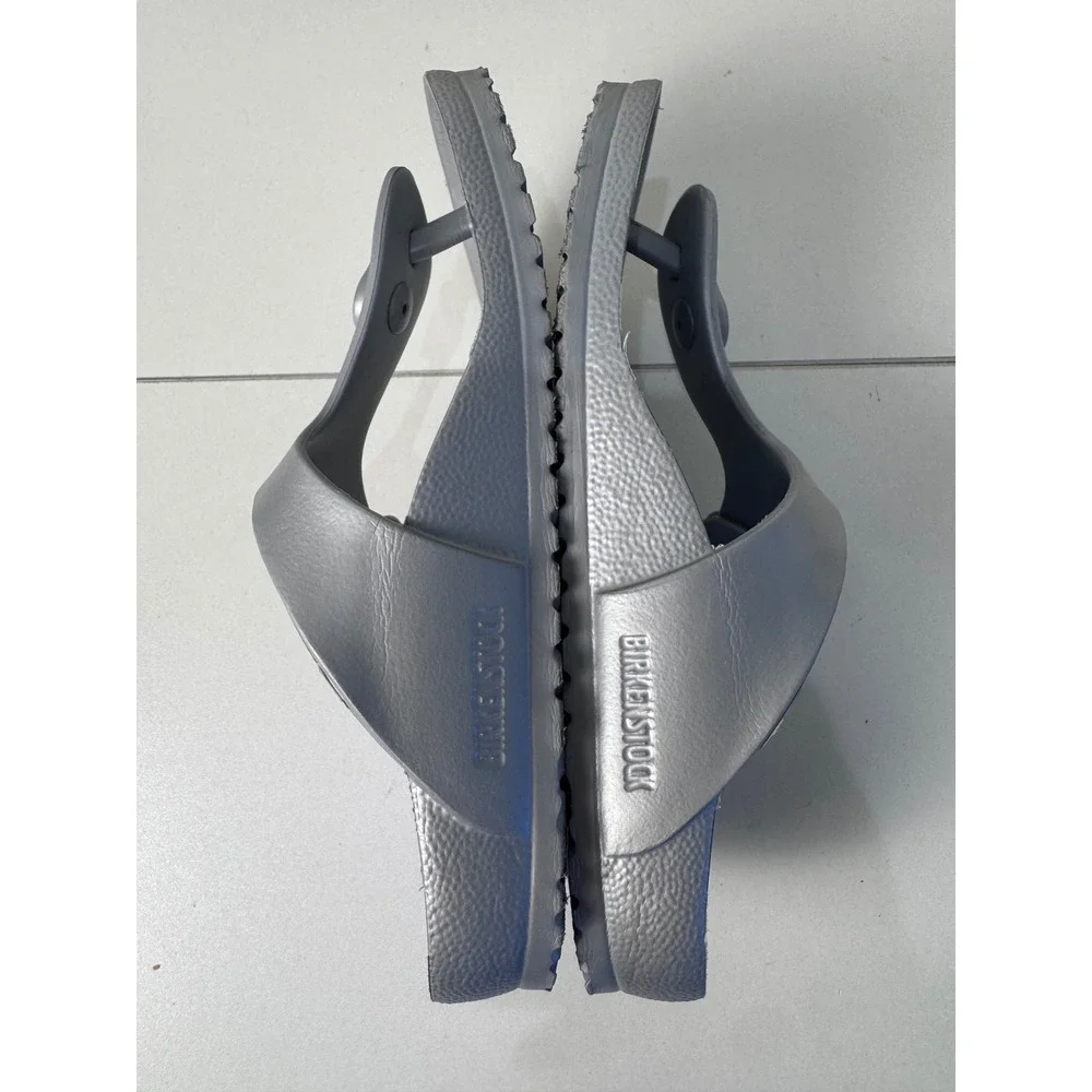 Birkenstock Gizeh EVA Kids Sandals Silver Size 31 13 Metallic Waterproof Shoes